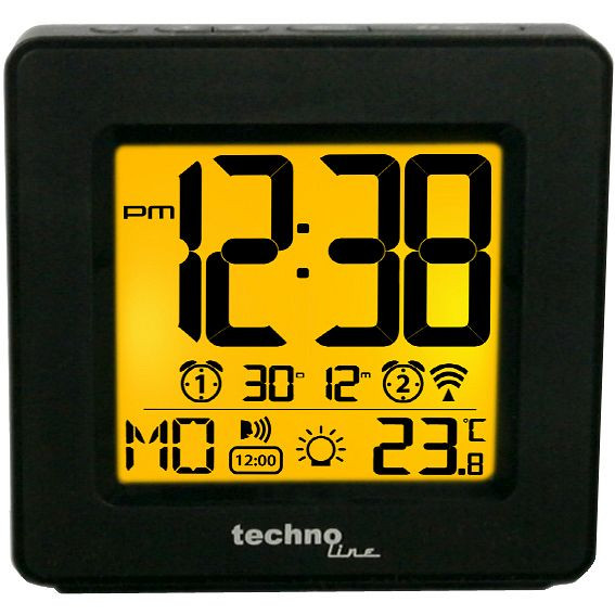 Réveil parlant Technoline, dimensions : 102 x 98 x 32 mm, WT 330