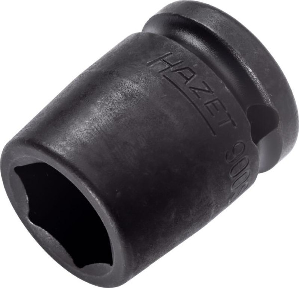 Impact Hazet, douille tournevis machine, 6 pans, carré creux 12,5 mm, profil traction 6 pans extérieurs, 18 mm, 900S-18