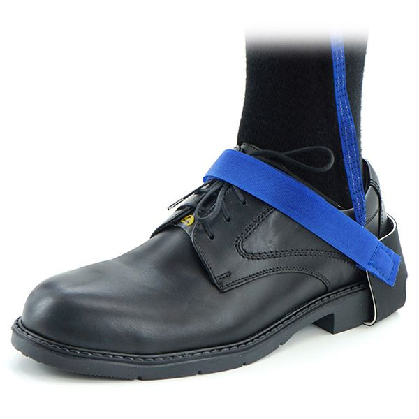 Sangle de talon SafeGuard ESD, 1 MOhm Velcro, bleu/bleu, DSWL43114