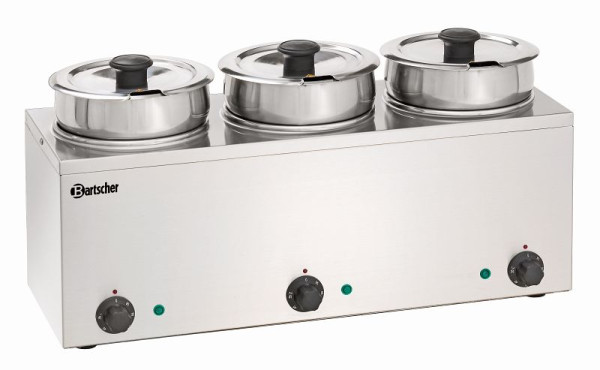 Bartscher Bain Marie Hotpot, 3x casserole, 3,5 l, 607035