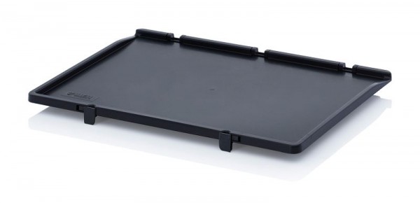 Couvercle de charnière Auer ESD pour bacs Euro, adapté aux dimensions de base: 60 x 40 cm, ESD SD 64