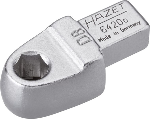 Porte-insert Hazet pour embouts, insert carré 9 x 12 mm, six pans creux 8 mm (5/16 pouce), 6420C
