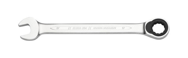 Clé ouverte à cliquet à anneau ELORA, ELORA 204A, taille: 15/16 ", 0204100321000