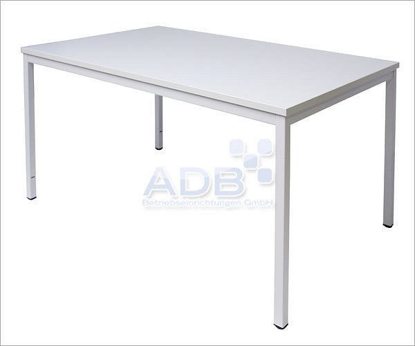 Table tubulaire en acier ADB 1200 mm x 800 mm x 750 mm, 78530