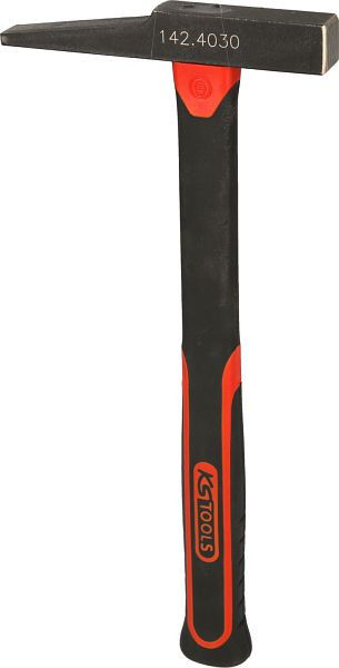Marteau d'électricien KS Tools, forme française, manche en fibre de verre, 200g, 142.4030