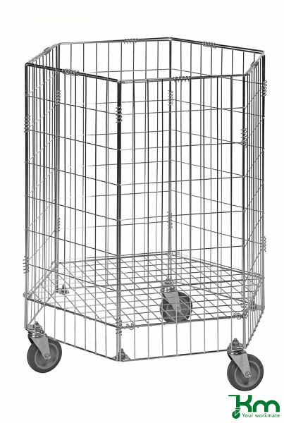 Chariot à grille Kongamek avec 3 roulettes, KM4404-R