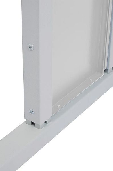 Bedrunka+Hirth table Workergo pied en C avec verrouillage par serrage, revêtement par poudre conductrice avec structure multiparois, dimensions en mm (LxP) : 1500 x 750, EC150KL75-05