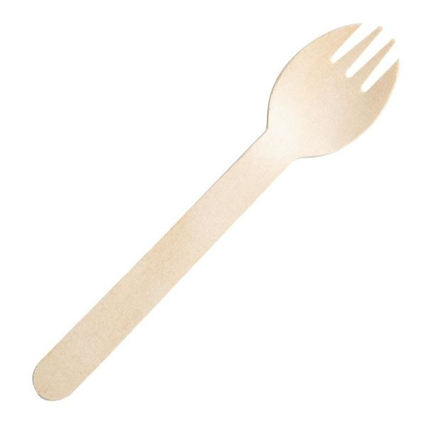 Fiesta Compostable Cuillères en bois compostables Fiesta emballées individuellement (paquet de 500) CH086