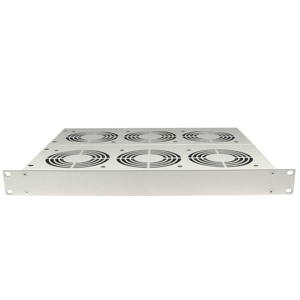 ELMEKO Ventilateur d'insertion 19 "LET 6 avec tapis filtrant P115 / 350S (G3), 6 ventilateurs double rangée, 1 HE, 10 ET6 100