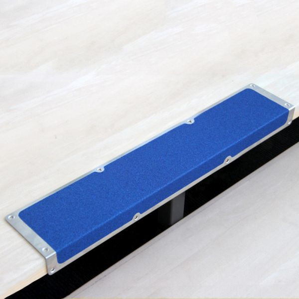 Pantalon de farine profilé de bord antidérapant en aluminium avec revêtement antidérapant m2, bleu universel 120x1000x45mm, AKM1BF2