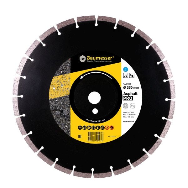 Disque à tronçonner diamant Distar 1A1RSS 350 Asphalte, 10170085105