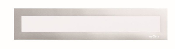 DURABLE DURAFRAME® Cadre d'information magnétique supérieur A3 portrait/A4 paysage, argent, lot de 5, 498723
