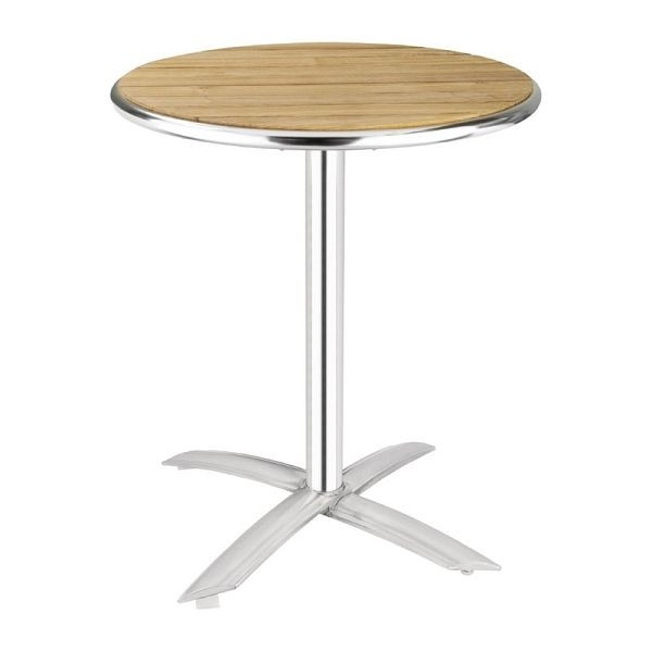 Table ronde pliable Bolero en frêne 1 pied 60cm, U424