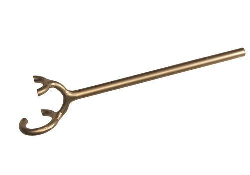 Clé à molette DENIOS Ø 48 x 80 mm, bronze spécial, anti-étincelles, pour zones Ex, 264-881