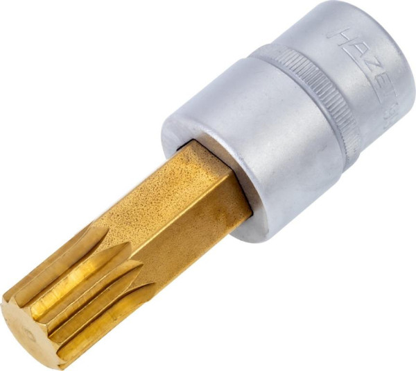 Douille tournevis Hazet, carré creux 12,5 mm (1/2 pouce), profil interne multident XZN, M18, 990-18