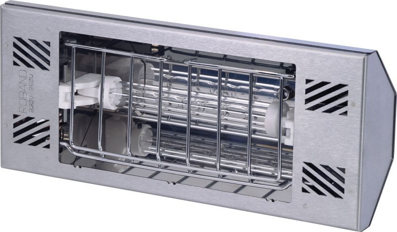 Lampe chauffante modulaire à quartz Roband HL350 pour aménagement de magasin alliant chaleur et lumière, HL350