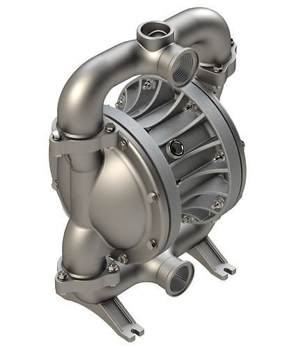 Pompe à air comprimé à double membrane DENIOS, ATEX, 1 1/2'', en acier inoxydable / EPDM-PP / PTFE, 287-120