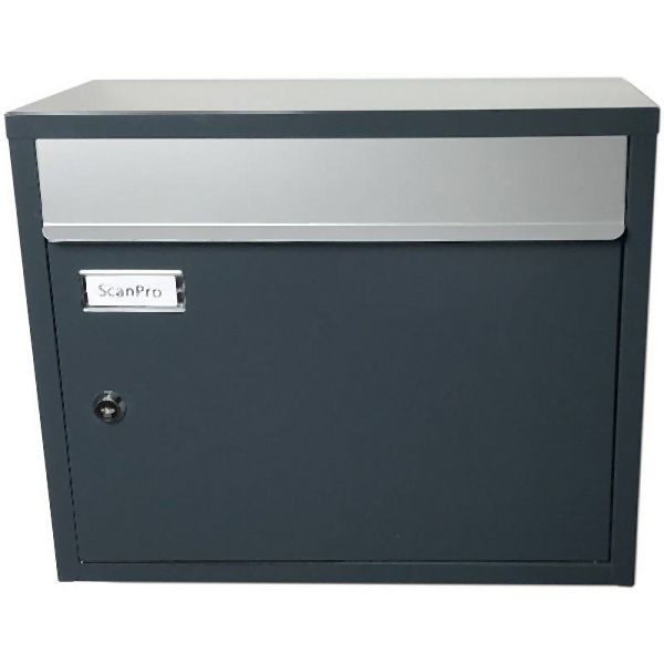 ScanProDesign Safepost 910 - avec profondeur de confort 20 cm, gris anthracite, 91056