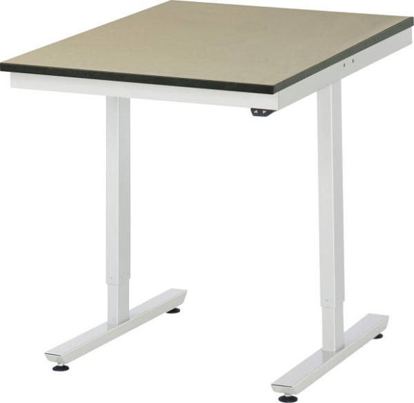 Table de travail RAU série adlatus 150 (réglable électriquement en hauteur), plan de travail en MDF, 750x720-1120x1000 mm, 08-AT-075-100-F