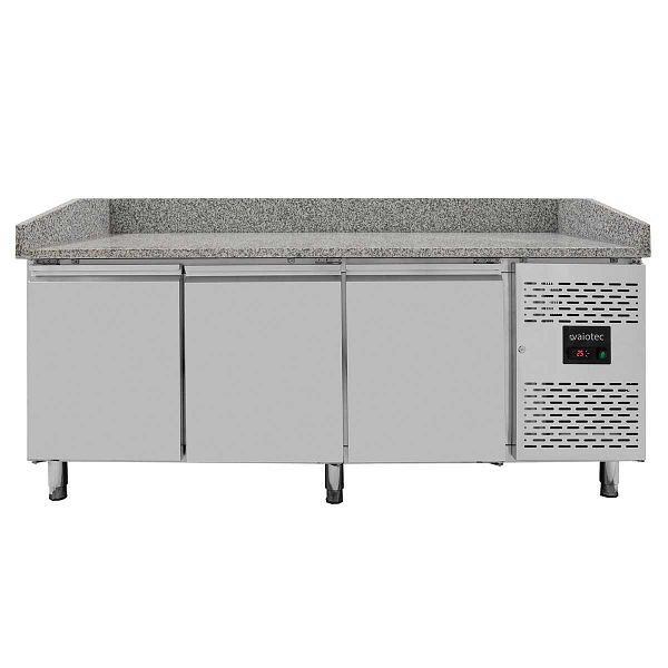 Table réfrigérée à pizza Vaiotec EASYLINE 800 / 3 portes "gris", 202,0x80x100 cm, 10025