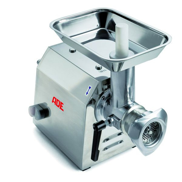 Hachoir à viande ADE FL-E-1200-400, avec kit de coupe en trois parties (pré-couteau, couteau croisé, disque perforé standard 70 mm/4,5 mm), 4319