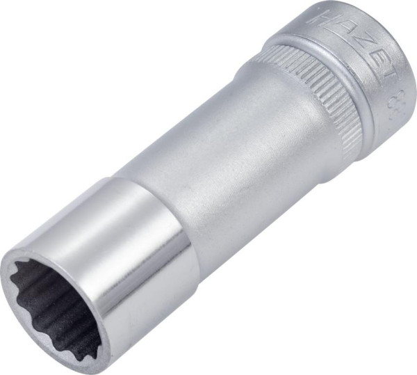 Douille Hazet, Bi-Hex, carré creux 10 mm (3/8"), 12 mm, type long avec moletage, 880TZ-12