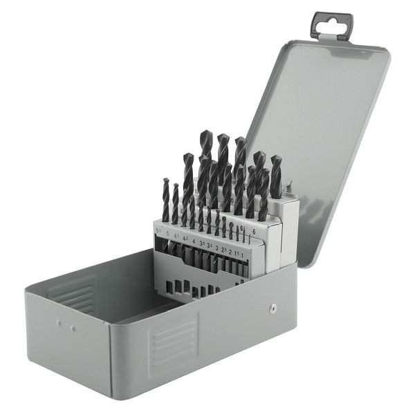 Jeu de forets hélicoïdaux GSR 25 pièces à droite DIN 338 HSS-R 1 mm - 13 mm, 08340300