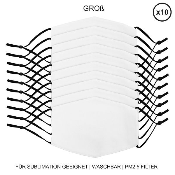 Masques pour le visage Monster, grand, paquet de 10, 27383