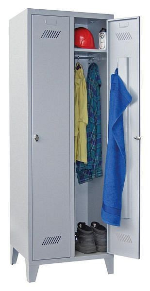PAVOY Armoire-penderie avec pieds - 2 portes - verrouillables ensemble, 20201-213-332