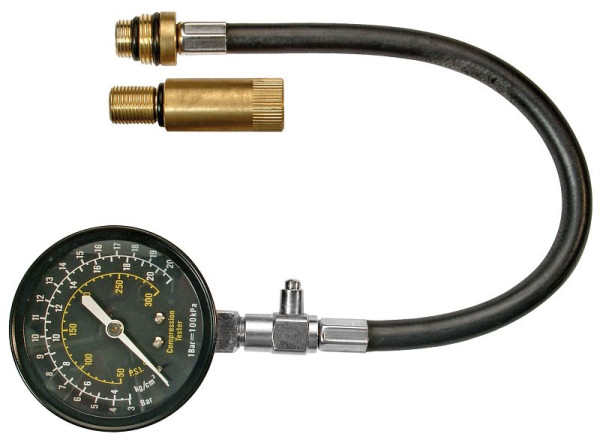 Testeur de pression de compression SW-Stahl, 0 - 20 bar, en 2 parties, 26074L