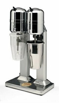 GEPPETTO Frulino milkshaker FL2006/L avec 2 récipients en acier inoxydable, 60012