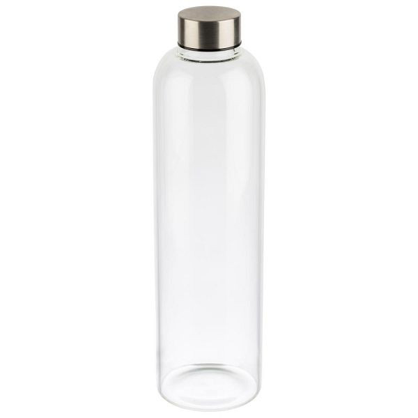 Gourde APS, 7,5 x 7,5, hauteur 28,5 cm, Ø 7,5 cm, 1 litre, verre, transparent, 66909