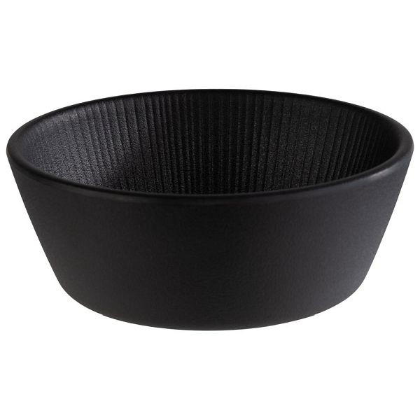 Bol APS -NERO- en noir, Ø 12,5 cm, hauteur : 4,5 cm, 0,25 litre, 85271