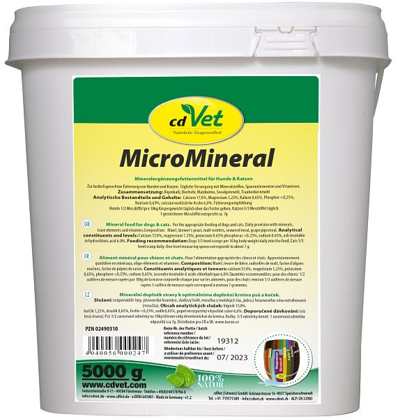 cdVet MicroMineral Chien & Chat 5 kg, 24