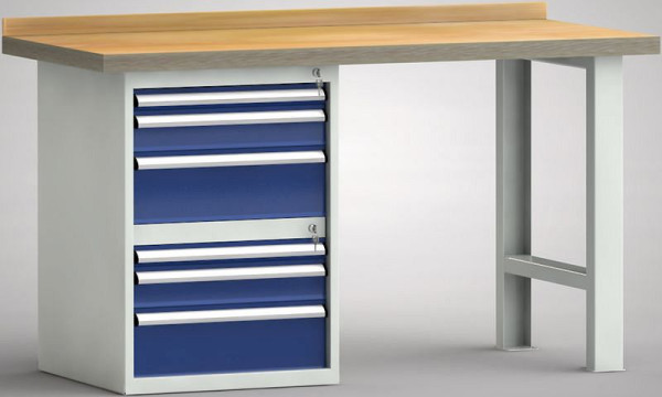 Etabli standard KLW - 1500 x 700 x 840 mm L x P x H, WS515N-1500M40-E1930
