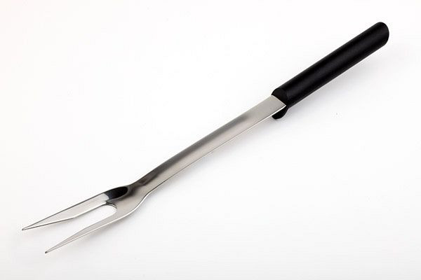 Fourchette à viande APS, longueur 38,5 cm, dents 10,5 cm, inox, manche ergonomique antidérapant, 00831