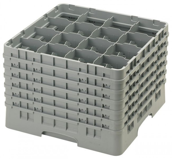Panier de lavage Cambro 16 compartiments Camrack® Soft Grey, paquet de 2, 16S1214151