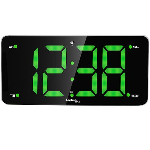 Réveil radio-piloté Technoline, dimensions : 220 x 102 x 39 mm, WT 486