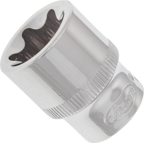 VIGOR Insert de clé à douille TORX, carré creux 10 mm (3/8"), profil TORX externe, E20, V2729