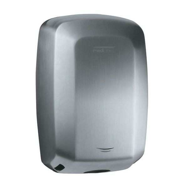 Sèche-mains Mediclinics Machflow Plus (filtre HEPA), acier inoxydable, brossé, 251.911
