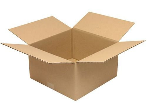 Boîte pliante en carton ondulé TransPak 1 paroi, dimensions intérieures 350 x 350 x 200 mm, qualité 1.20C, paquet de 50, 299267