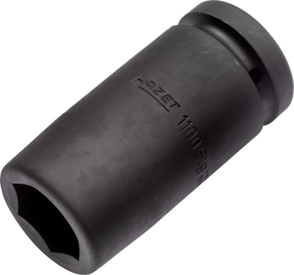 Impact Hazet, douille tournevis machine, six pans, carré creux 25 mm, profil six pans mâle, 32 mm, version longue, 1100SLG-32