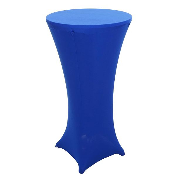 Nappe de table haute Mendler HWC-J30, housse de table, stretch Ø 60cm, bleu, 76100