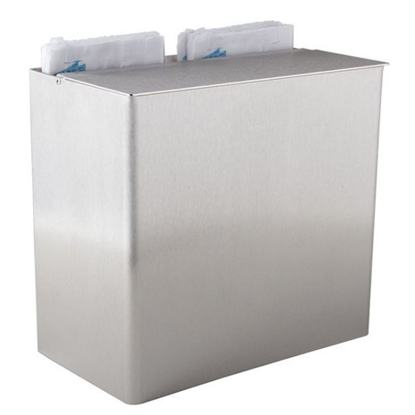 Conteneur à déchets hygiéniques KEMMLIT 6100 en acier inoxydable, 205.495