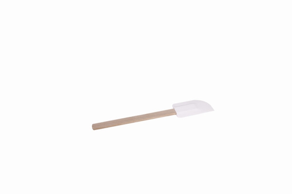 Grattoir à manche Schneider avec manche en bois de hêtre, 28,5 cm, cuillère en caoutchouc, 200771