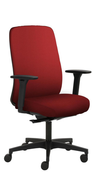 Chaise pivotante Mayer Sitzmöbel , piètement en plastique, accoudoirs 3D, rouge cerise, 2229_AV3D_SYM++_30611