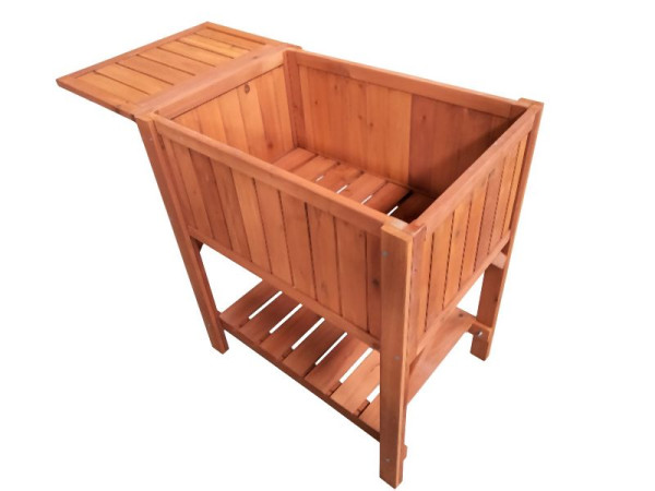 Lit surélevé Metra avec table, bac à plantes, cadre froid, potager, 10136