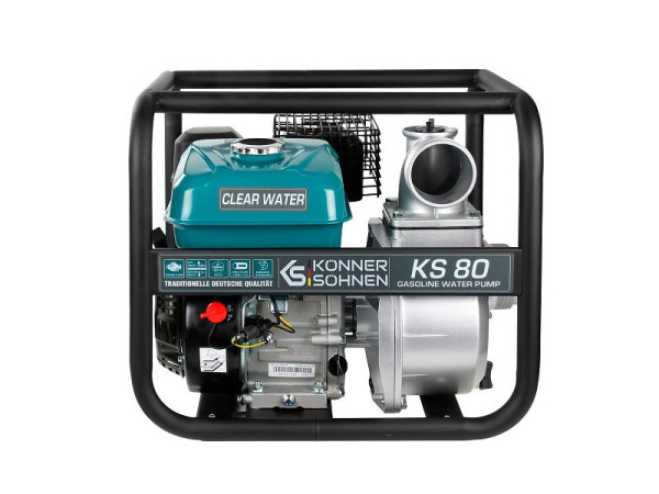 Pompes à eau Könner & Söhnen, KS 200, 196 cm3, 6,5 CV, 3,6 l, 0,6 l, 79/104 dB, 1000 l/min, KS 80