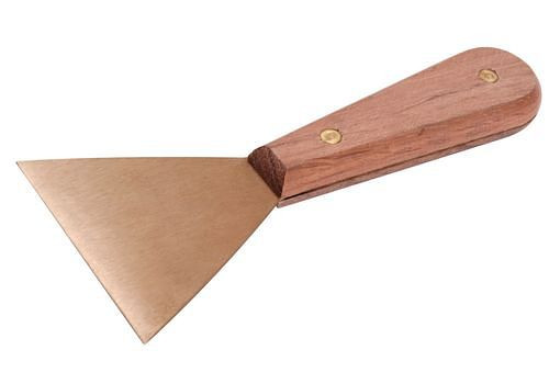 Spatule grattoir DENIOS, 78 mm, cuivre béryllium, anti-étincelles, pour zones Ex, 265-040