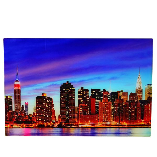Image en verre Mendler T116, motif d'affiche murale, 40x60cm, New York, 36750